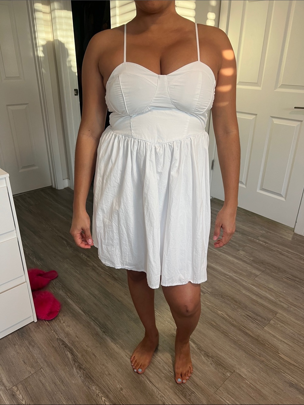 Move out sale: White Bustier Mini Dress